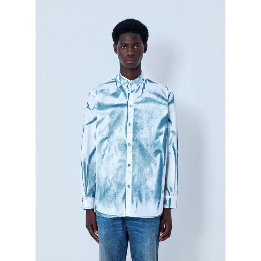 Jean Paul Gaultier Men Abstract Print Button-Down Shirt